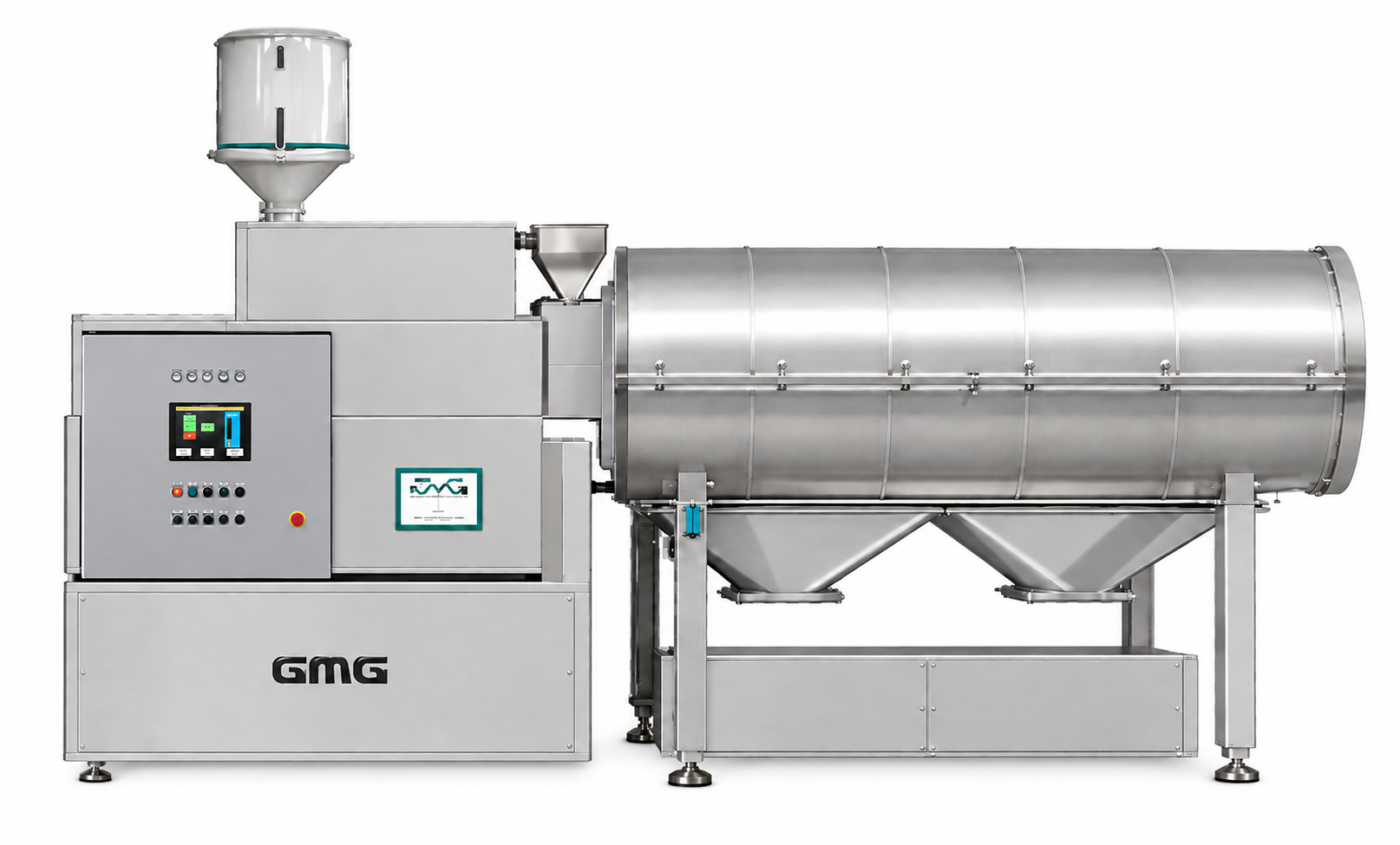 GMG machine for continuous puffed cereal production