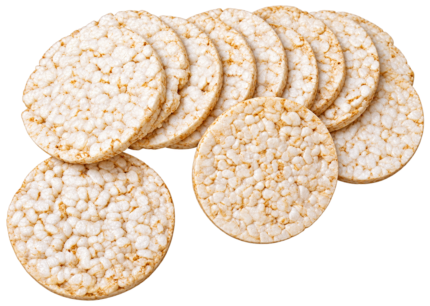 Puffed cereal cakes